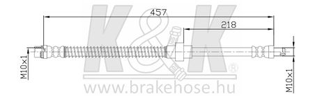 K&K FT1146 Шланг тормозной
