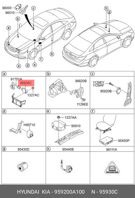 фото Hyundai/Kia 959200A100 Датчик детонации Hyundai/Kia 959200A100 Датчик детонации