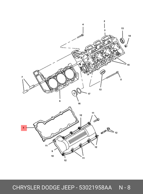 фото Chrysler 53021958AA Деталь Chrysler 53021958AA Деталь