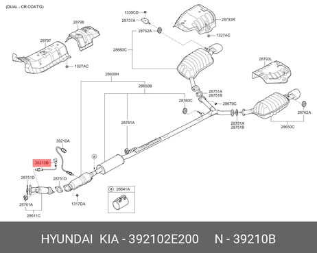 фото Hyundai/Kia 392102E200 Лямбда-зонд Hyundai/Kia 392102E200 Лямбда-зонд