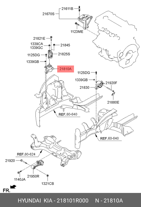 фото Hyundai/Kia 218101R000 Опора двигателя hyundai Solaris (11-14) | прав | ( 218101r010 ) Hyundai/Kia 218101R000 Опора двигателя hyundai Solaris (11-14) | прав | ( 218101r010 )