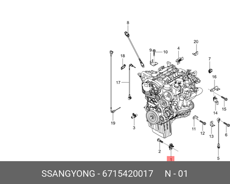 фото Ssangyong 6715420017 Датчик температуры 6715420017 Ssangyong 6715420017 Датчик температуры 6715420017
