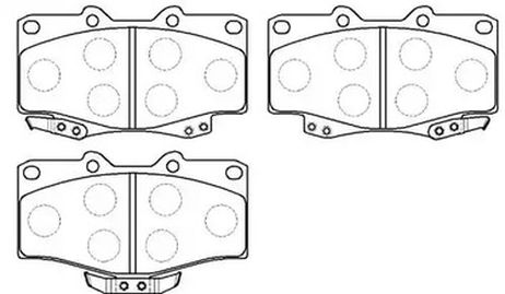 фото HSB HP5036 Колодки тормозные дисковые передн toyota: 4 runner 96-02, tacoma 95-06, hilux 88-02, land cruiser 90-02, prado 96-03 / VW: taro 89-97 HSB HP5036 Колодки тормозные дисковые передн toyota: 4 runner 96-02, tacoma 95-06, hilux 88-02, land cruiser 90-02, prado 96-03 / VW: taro 89-97