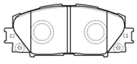 фото HSB HP9801 Колодки тормозные дисковые toyota: vitz, yaris HSB HP9801 Колодки тормозные дисковые toyota: vitz, yaris