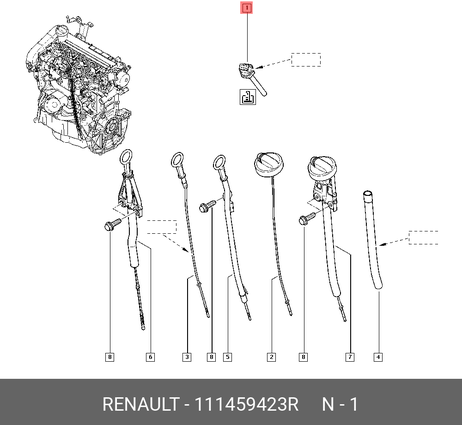 фото Renault 111459423R Датчик уровня масла (резист) Renault 111459423R Датчик уровня масла (резист)