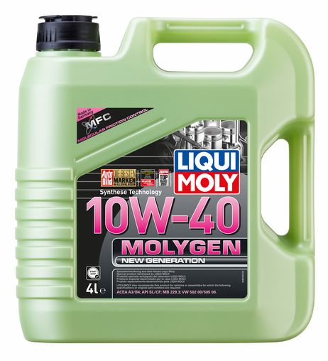 фото Liqui Moly 9060 10w-40 Molygen New Generation, API sn/сf, 4л (НС-синт.мотор.масло) Liqui Moly 9060 10w-40 Molygen New Generation, API sn/сf, 4л (НС-синт.мотор.масло)