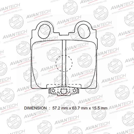 фото AVANTECH AV1004 Колодки тормозные дисковые (противоскрипная пластина в компл.) AVANTECH AV1004 Колодки тормозные дисковые (противоскрипная пластина в компл.)