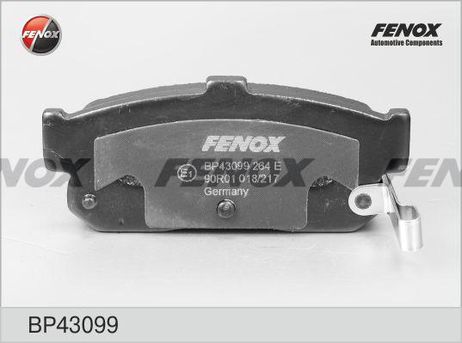 фото Fenox BP43099 Колодки тормозные дисковые | зад прав/лев | Fenox BP43099 Колодки тормозные дисковые | зад прав/лев |