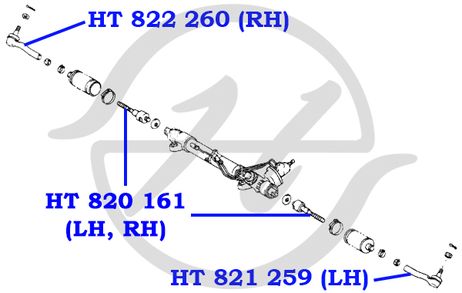 фото Hanse ht820161 Тяга рулевая Hanse ht820161 Тяга рулевая