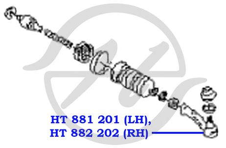 фото Hanse ht882202 Наконечник рулевой тяги | прав | Hanse ht882202 Наконечник рулевой тяги | прав |