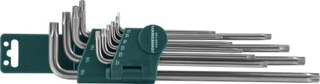 фото JONNESWAY H08S110S Набор ключей торцевых torx® удлиненных с центрированным штифтом т9-50, 10 предметов JONNESWAY H08S110S Набор ключей торцевых torx® удлиненных с центрированным штифтом т9-50, 10 предметов