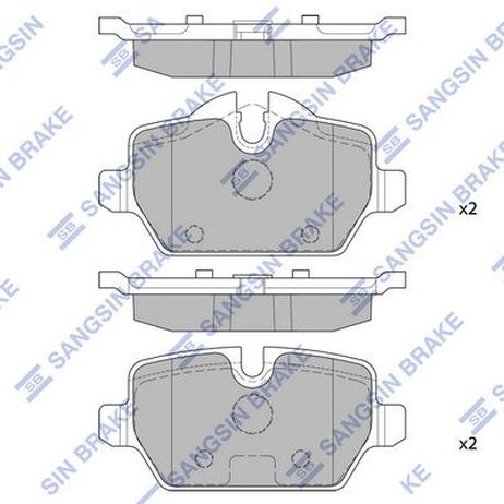 Sangsin SP2161 Колодки тормозные дисковые
