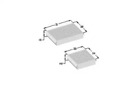 Tecneco CK102052 Фильтр салона стандарт