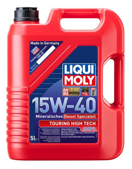 фото Liqui Moly 2475 15w-40 Touring High Tech SHPD-Motoroil Basic, 5л (мин.мотор.масло) Liqui Moly 2475 15w-40 Touring High Tech SHPD-Motoroil Basic, 5л (мин.мотор.масло)