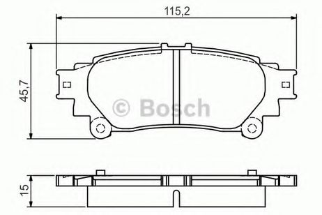 фото Bosch 0 986 495 174 Колодки тормозные дисковые | зад | Bosch 0 986 495 174 Колодки тормозные дисковые | зад |