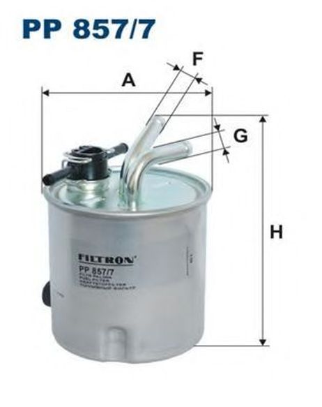 фото FILTRON PP857/7 Фильтр топливный nissan FILTRON PP857/7 Фильтр топливный nissan