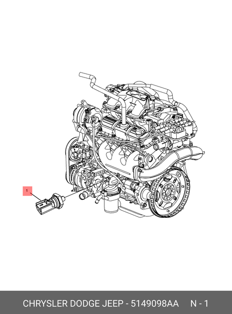 фото Chrysler 5149098AA Датчик давления масла Chrysler 5149098AA Датчик давления масла