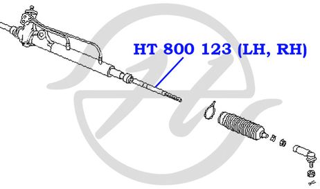 фото Hanse ht800123 Тяга рулевая Hanse ht800123 Тяга рулевая