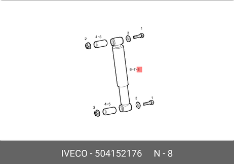 фото Iveco 504152176 Амортизатор передний Iveco 504152176 Амортизатор передний