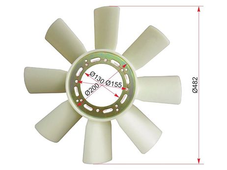 фото SAT ST-21060-Z5505 Крыльчатка вентилятора SAT ST-21060-Z5505 Крыльчатка вентилятора
