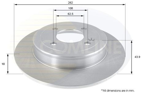 фото Comline ADC2419 Диск тормозной | зад | Comline ADC2419 Диск тормозной | зад |