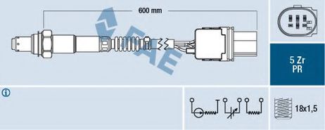 фото FAE 75063 Лямбда-зонд FAE 75063 Лямбда-зонд