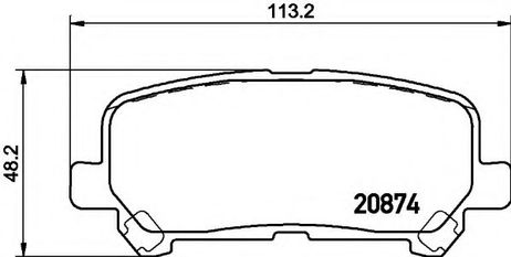 фото Hella 8DB 355 020-601 Комплект тормозных колодок, дисковый тормоз | зад | Hella 8DB 355 020-601 Комплект тормозных колодок, дисковый тормоз | зад |