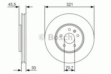 фото Bosch 0 986 479 667 Диск тормозной | перед | Bosch 0 986 479 667 Диск тормозной | перед |