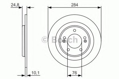 фото Bosch 0 986 479 A13 Диск тормозной | зад | Bosch 0 986 479 A13 Диск тормозной | зад |