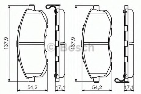 фото Bosch 0 986 494 572 Колодки тормозные дисковые | перед | Bosch 0 986 494 572 Колодки тормозные дисковые | перед |