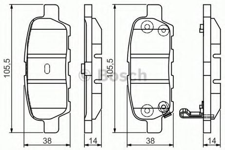 фото Bosch 0 986 495 089 Колодки тормозные дисковые | зад | Bosch 0 986 495 089 Колодки тормозные дисковые | зад |