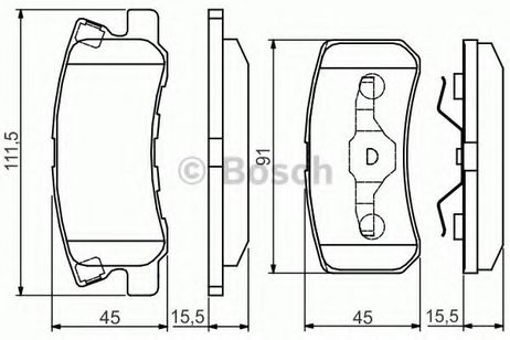 фото Bosch 0 986 495 172 Комплект тормозных колодок, дисковый тормоз | зад | Bosch 0 986 495 172 Комплект тормозных колодок, дисковый тормоз | зад |