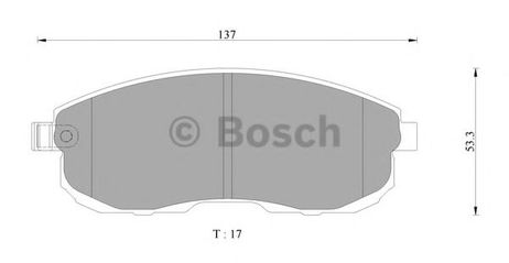 фото Bosch 0 986 AB3 120 Комплект тормозных колодок, дисковый тормоз Bosch 0 986 AB3 120 Комплект тормозных колодок, дисковый тормоз