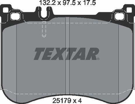 фото Textar 2517903 Колодки тормозные дисковые с противошумной пластиной Q+ | перед | Textar 2517903 Колодки тормозные дисковые с противошумной пластиной Q+ | перед |