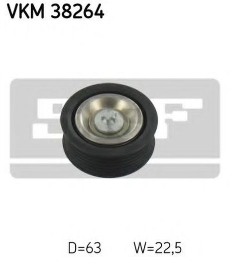 фото SKF VKM 38264 Ролик обводной навесного оборудования SKF VKM 38264 Ролик обводной навесного оборудования