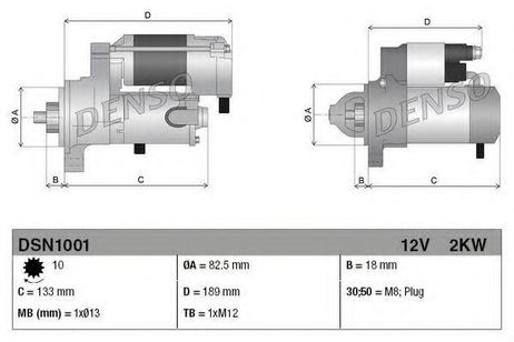 фото Denso DSN1001 Стартер Denso DSN1001 Стартер