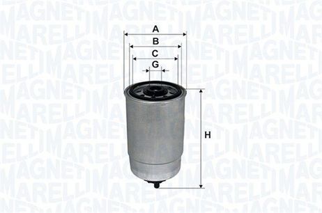 Magneti Marelli 153071760636 Фильтр топливный