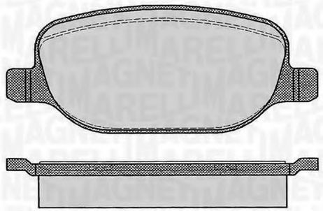 фото Magneti Marelli 363916060114 Комплект тормозных колодок, дисковый тормоз Magneti Marelli 363916060114 Комплект тормозных колодок, дисковый тормоз