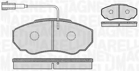 фото Magneti Marelli 363916060186 Колодки тормозные дисковые | перед | Magneti Marelli 363916060186 Колодки тормозные дисковые | перед |