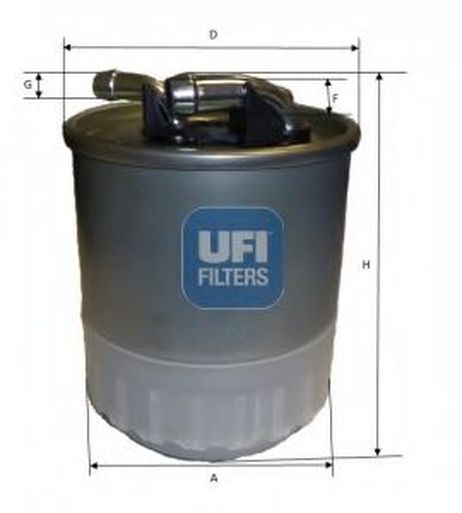 фото Ufi 24.107.00 Фильтр топливный Ufi 24.107.00 Фильтр топливный
