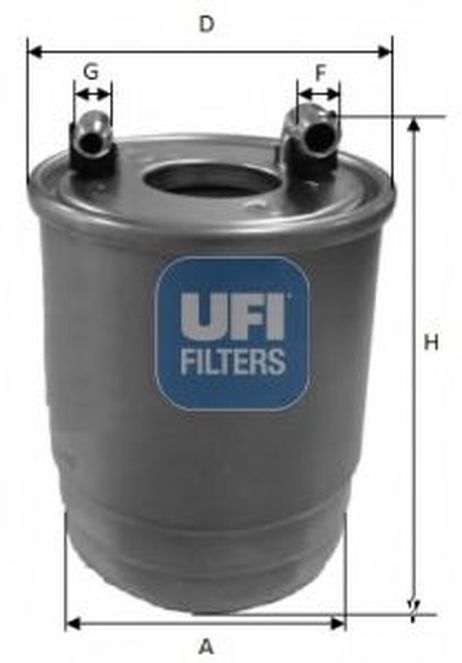 фото Ufi 24.111.00 Фильтр топливный Ufi 24.111.00 Фильтр топливный