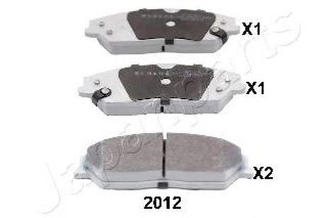 фото Japanparts PA-2012AF Колодки тормозные дисковые | перед | Japanparts PA-2012AF Колодки тормозные дисковые | перед |