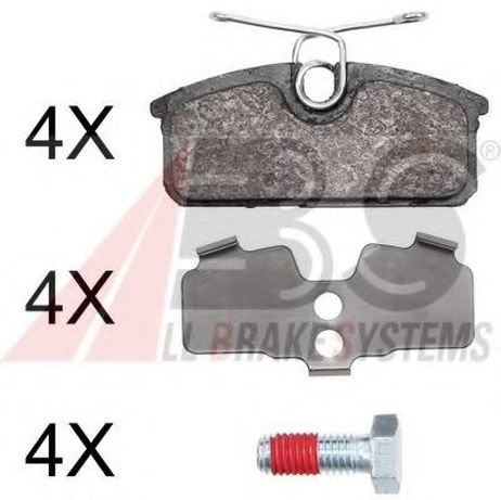 фото ABS 37947 Комплект тормозных колодок, дисковый тормоз ABS 37947 Комплект тормозных колодок, дисковый тормоз