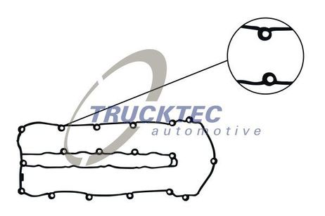 Trucktec Automotive 02.10.029 Прокладка, крышка головки цилиндра