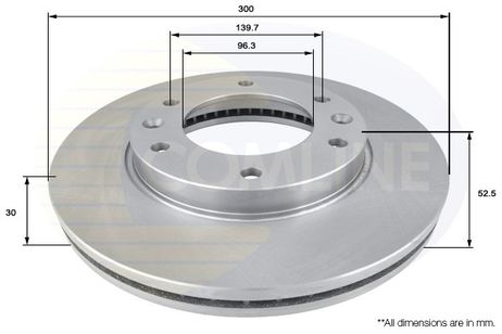 фото Comline ADC2414V Диск тормозной | перед | Comline ADC2414V Диск тормозной | перед |