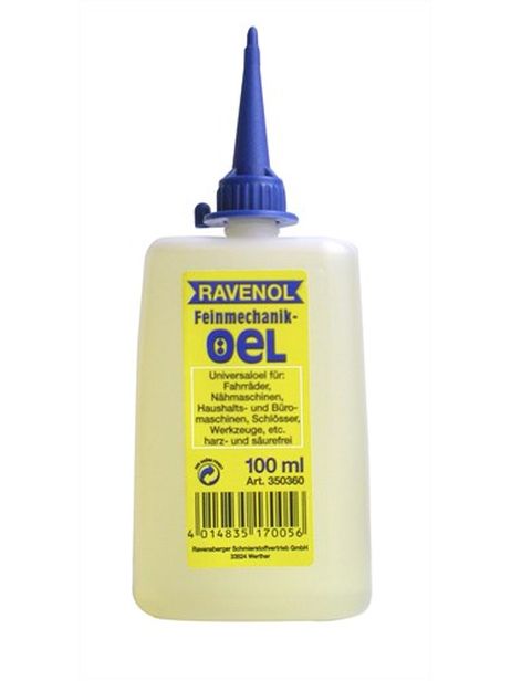 фото RAVENOL 1350360-100-05-050 Масло для швейн.машин и технолог.обор ravenol Feinmechanikoel (0,1л) RAVENOL 1350360-100-05-050 Масло для швейн.машин и технолог.обор ravenol Feinmechanikoel (0,1л)
