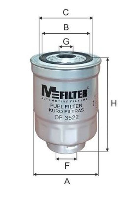 MFILTER DF 3522 Фильтр топливный