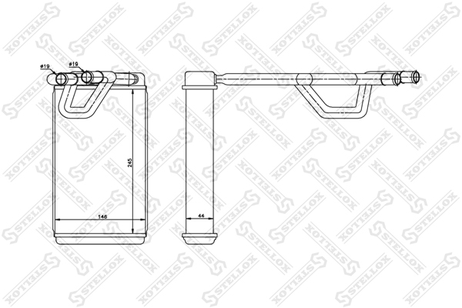 фото Stellox 10-35214-SX Радиатор печки Nissan Murano 3.5i 02> Stellox 10-35214-SX Радиатор печки Nissan Murano 3.5i 02>
