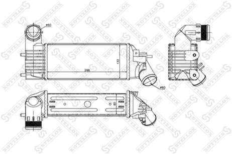 фото Stellox 10-40119-SX Интеркулер Stellox 10-40119-SX Интеркулер