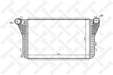 фото Stellox 10-40221-SX Интеркулер Audi A3 8P1 2.0TDi 16V quattr Stellox 10-40221-SX Интеркулер Audi A3 8P1 2.0TDi 16V quattr